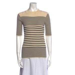 ACNE STUDIOS Striped Mock Neck Sweater Size: S TOP